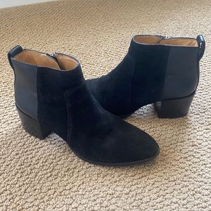 Madewell The Asher Boot in Suede and Leather